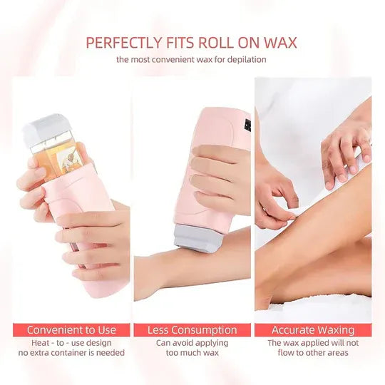 Portable Warmer Roller Heater Wax Warmer for Hair Removal